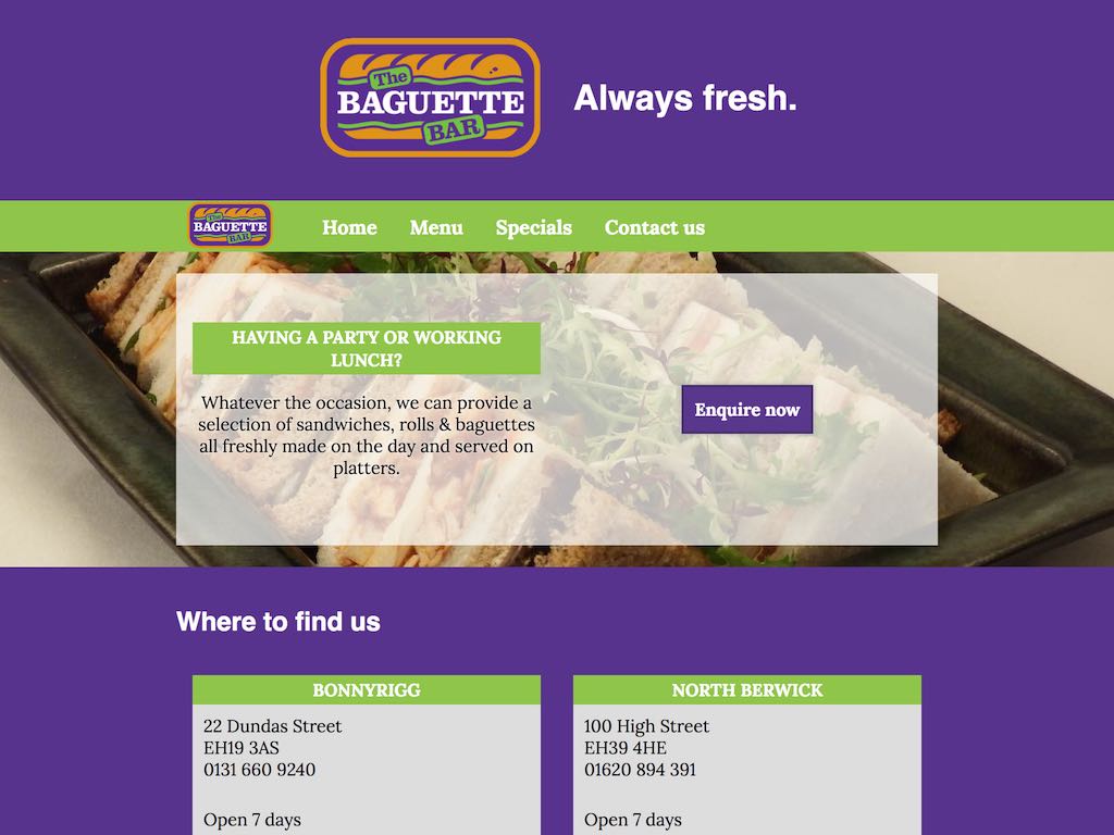 thebaguettebar.com
